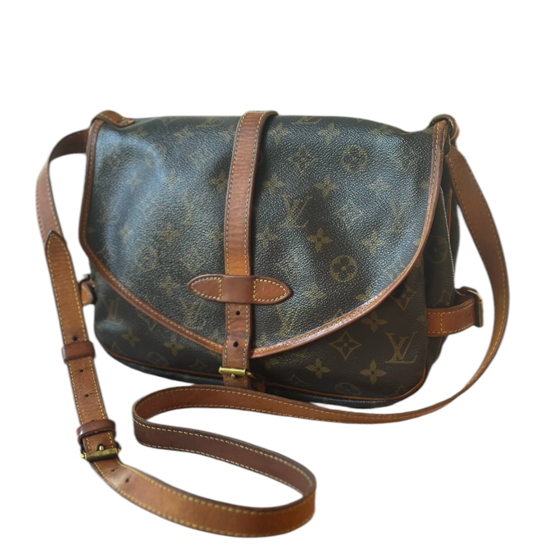 Authentic Louis Vuitton Saumur Monogram Bag