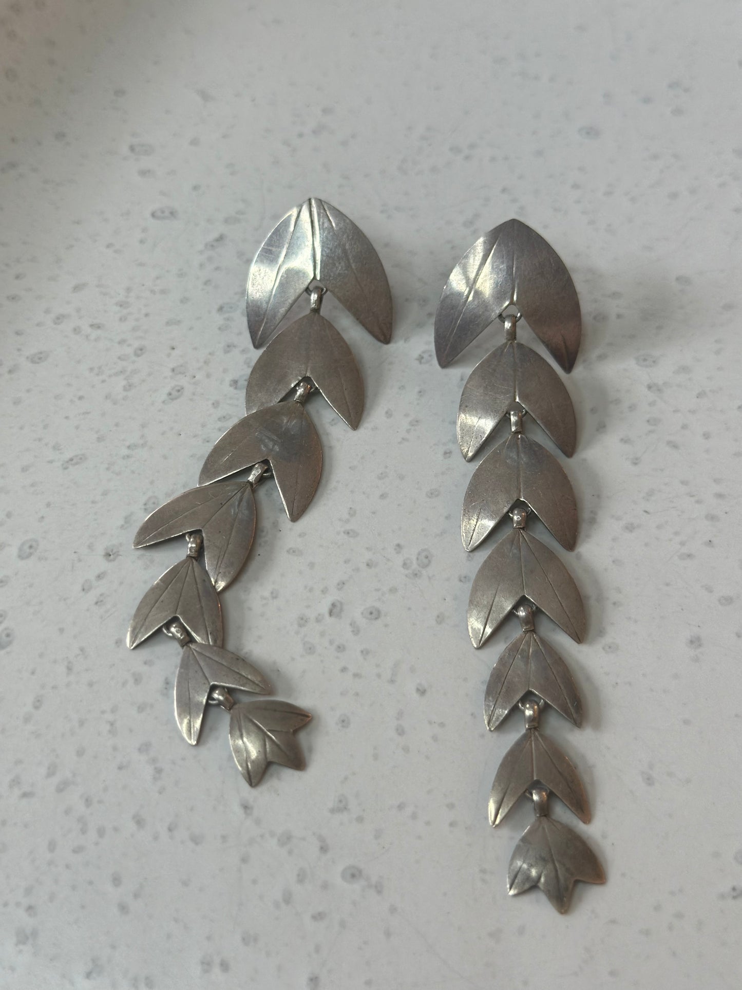 Sterling Silver fish tail earrings