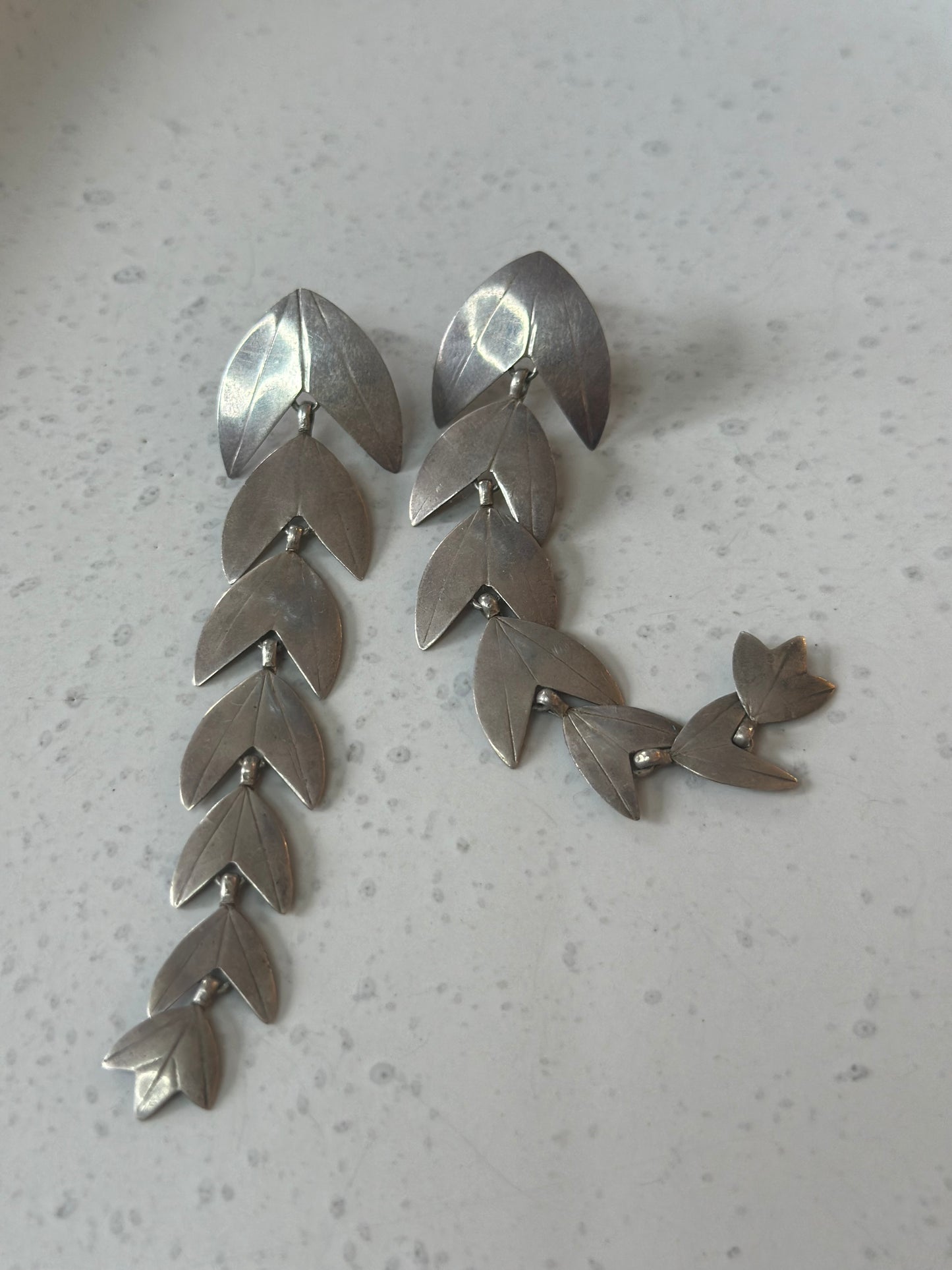 Sterling Silver fish tail earrings