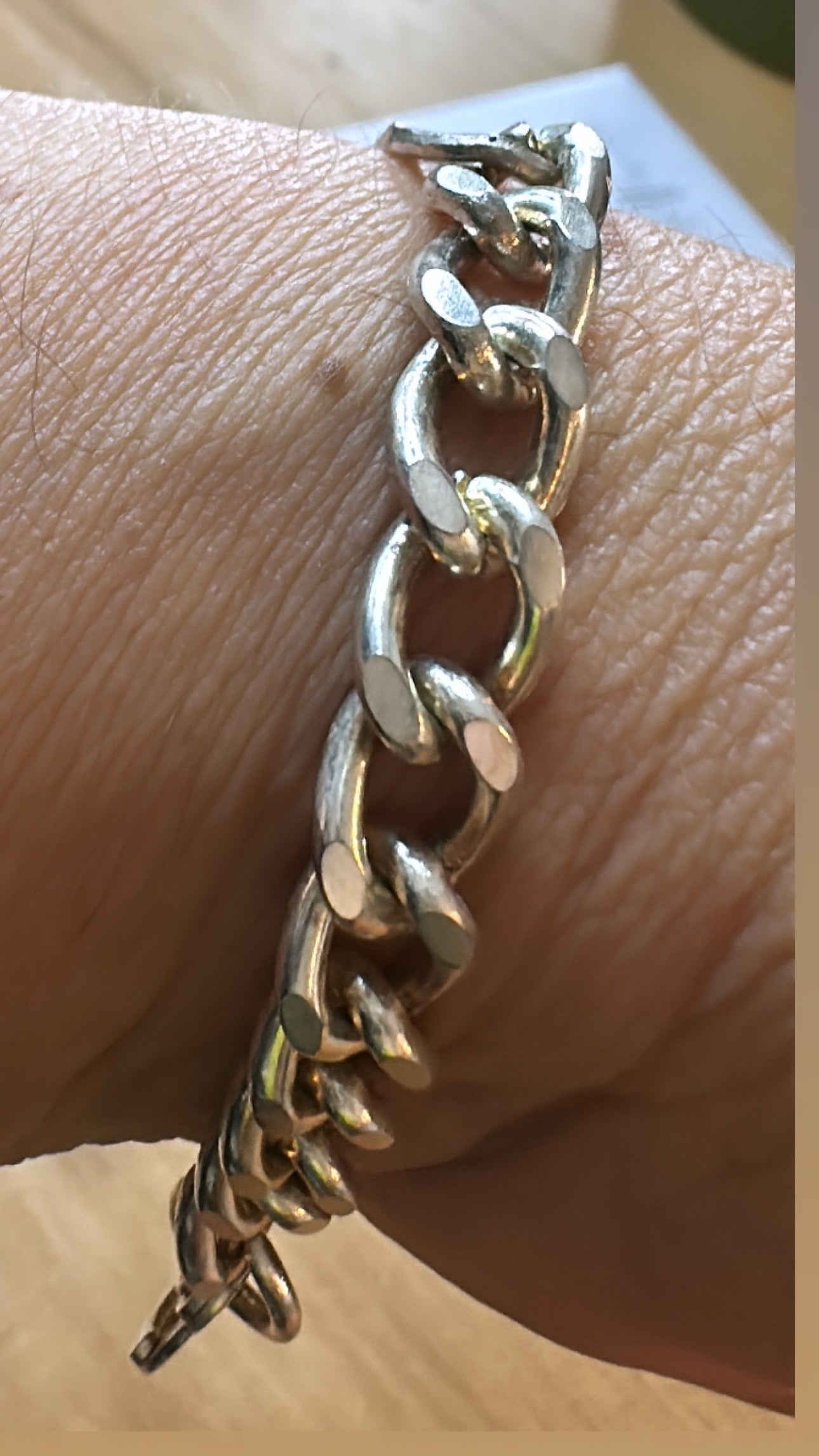 Sterling silver ID bracelet