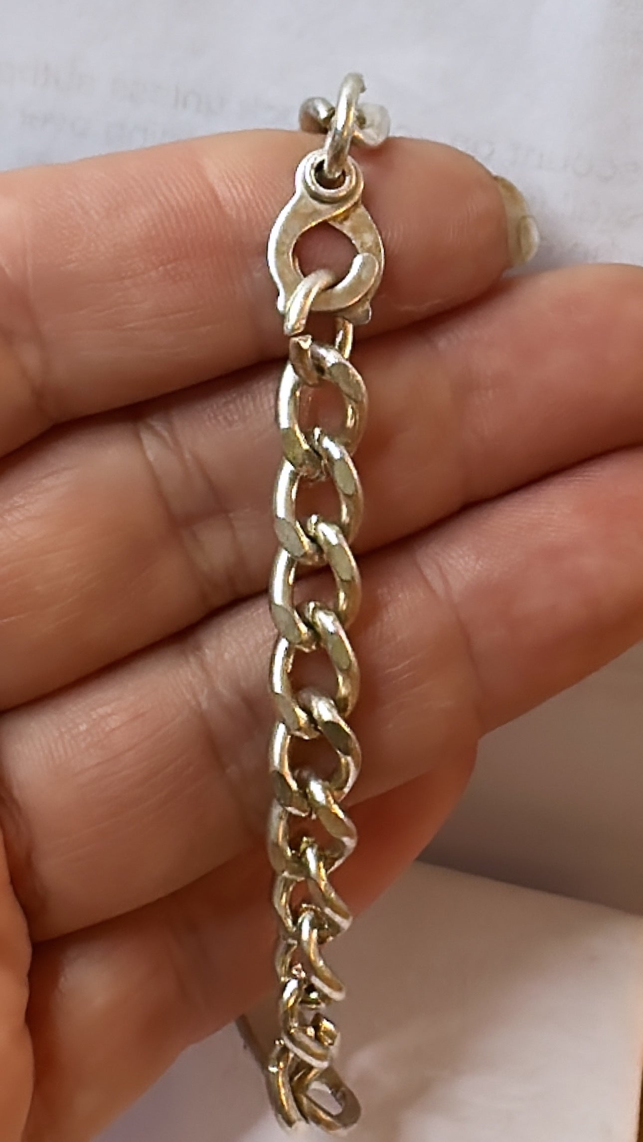 Sterling silver ID bracelet