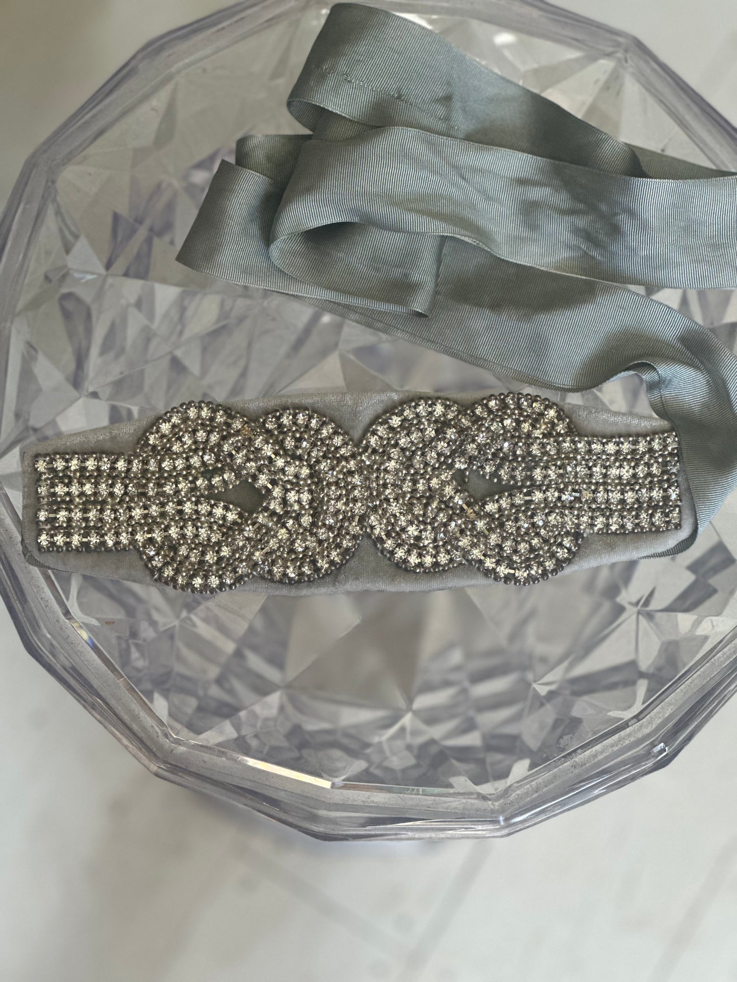 Vintage diamanté Sash Belt