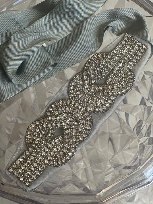 Vintage diamanté Sash Belt