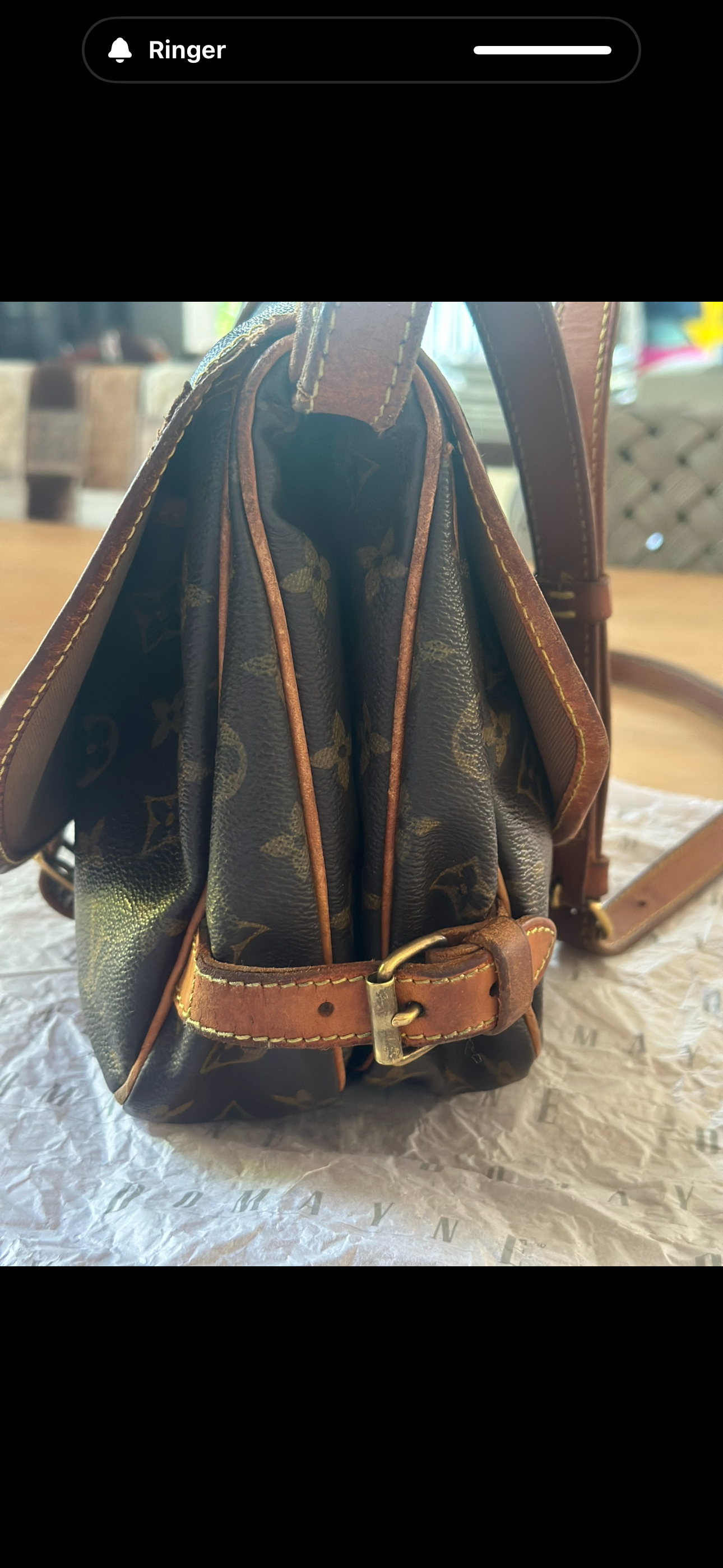 Authentic Louis Vuitton Saumur Monogram Bag