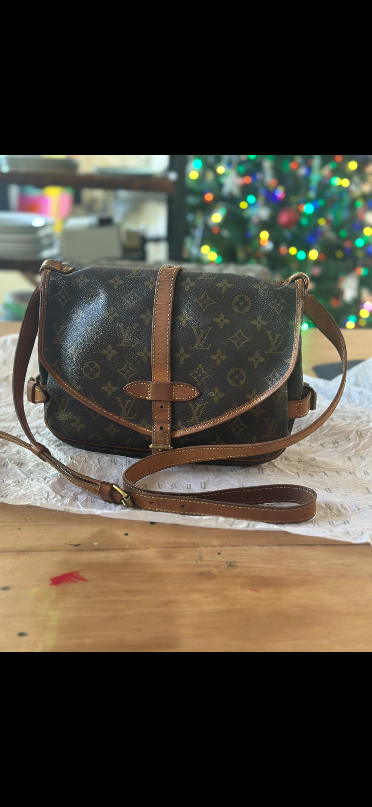 Authentic Louis Vuitton Saumur Monogram Bag