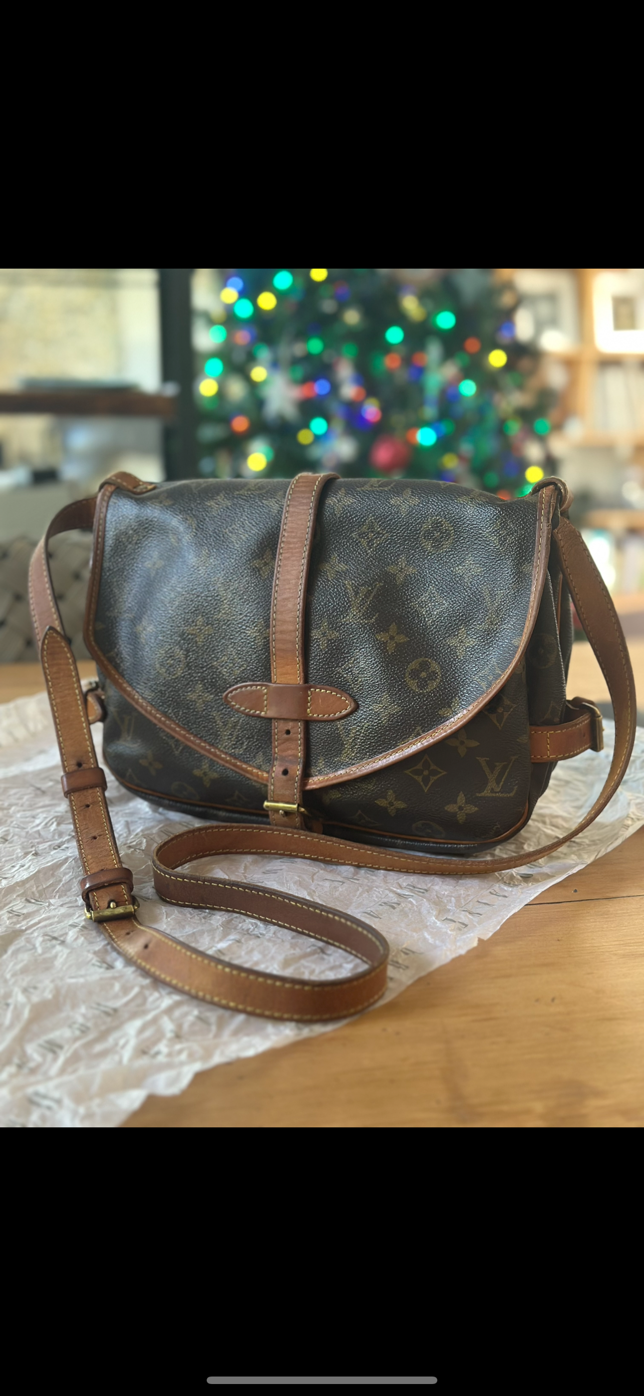 Authentic Louis Vuitton Saumur Monogram Bag