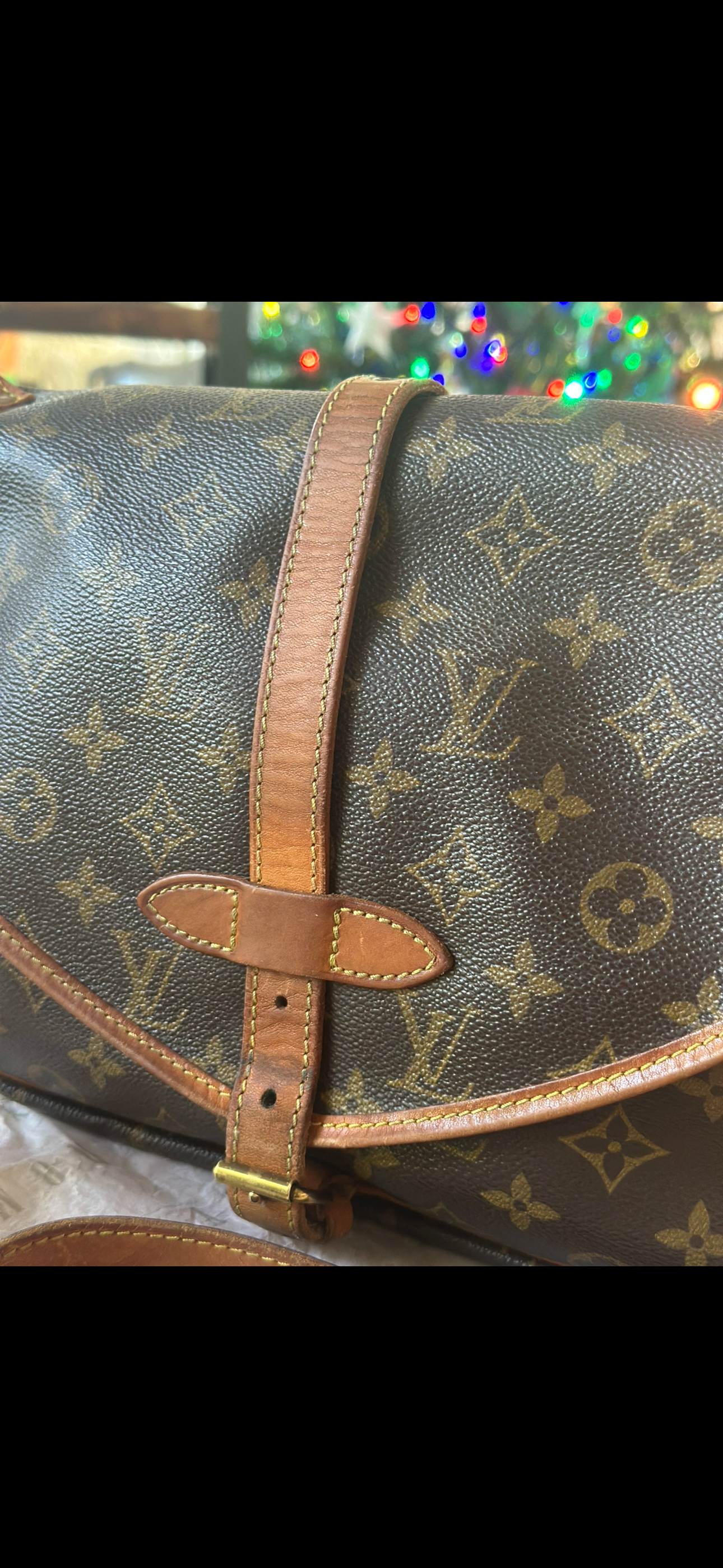 Authentic Louis Vuitton Saumur Monogram Bag