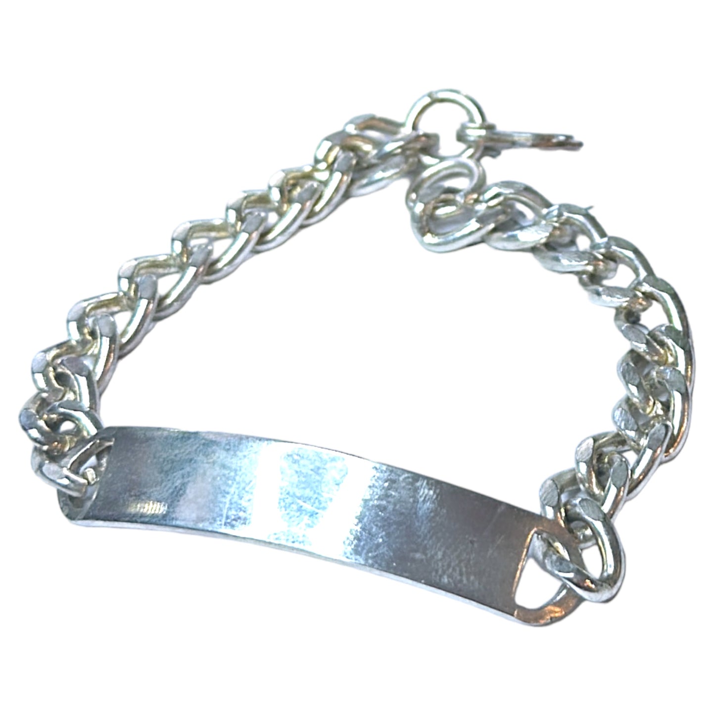 Sterling silver ID bracelet